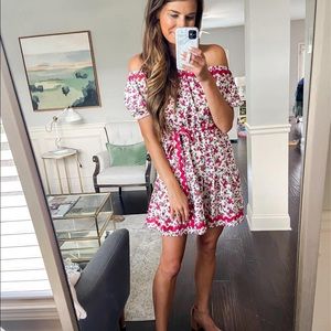 Off shoulder floral dress